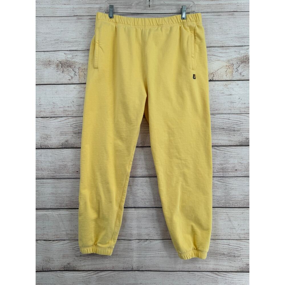 Teddy‎ Fresh Embroidered Jogger Sweatpants Mens XL Yellow Stretch
